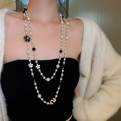 coco chanel necklace dupe|chanel coco mark necklace.